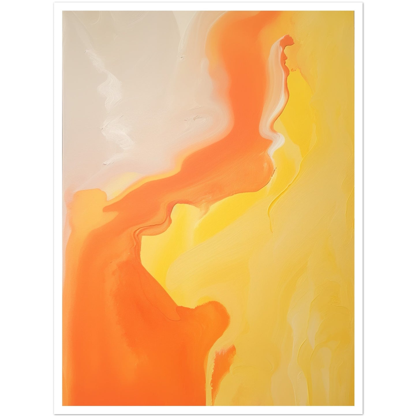 Radiant Fusion - Melted Waves of Orange and Yellow