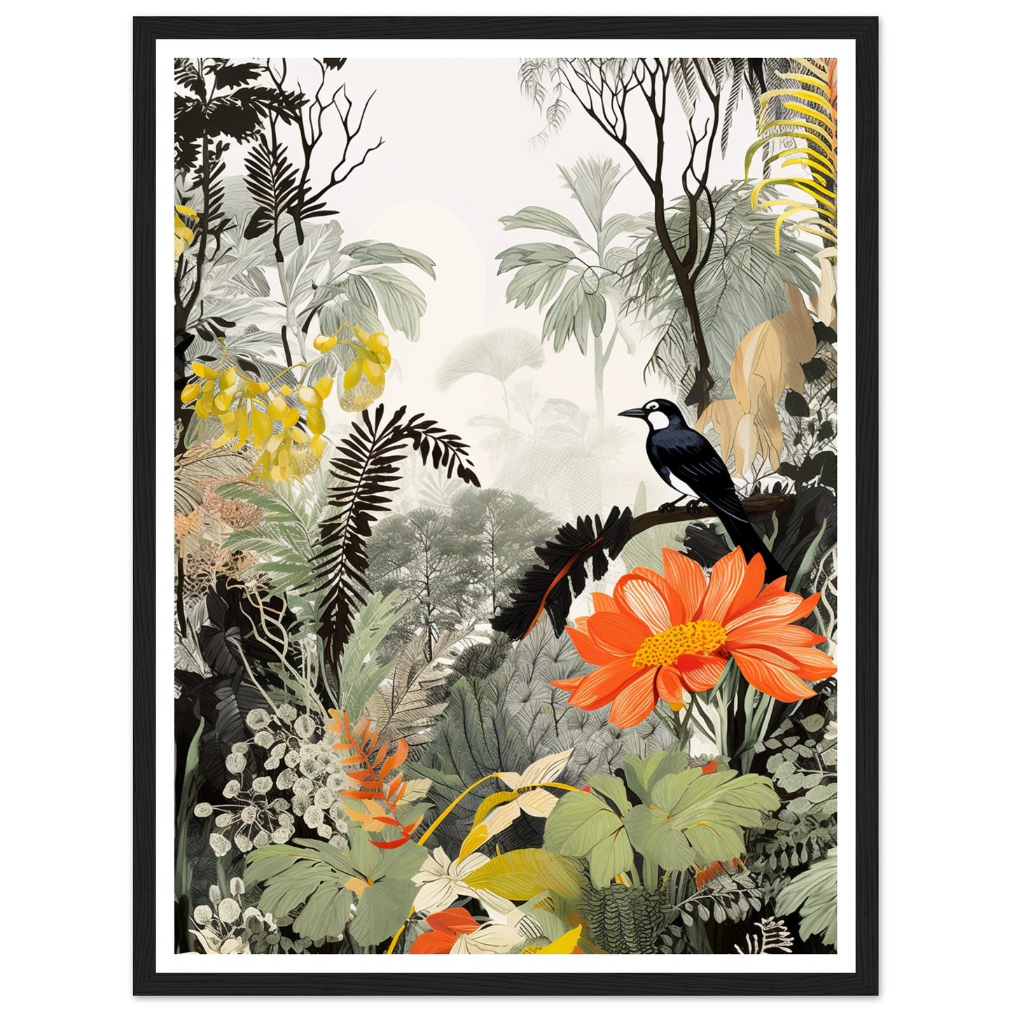 Lush Jungle Canopy Wall Art Print