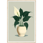 Load image into Gallery viewer, Tranquil Vase Peace Lily Plant Wall Art Print
