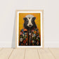 Groovy Hippy Skunk in Flower Power Jacket Wall Art Print