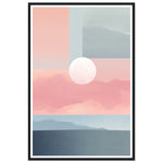 Load image into Gallery viewer, Lagoon Dreams - Pastel Tones in Abstract Blocks Wall Art Print
