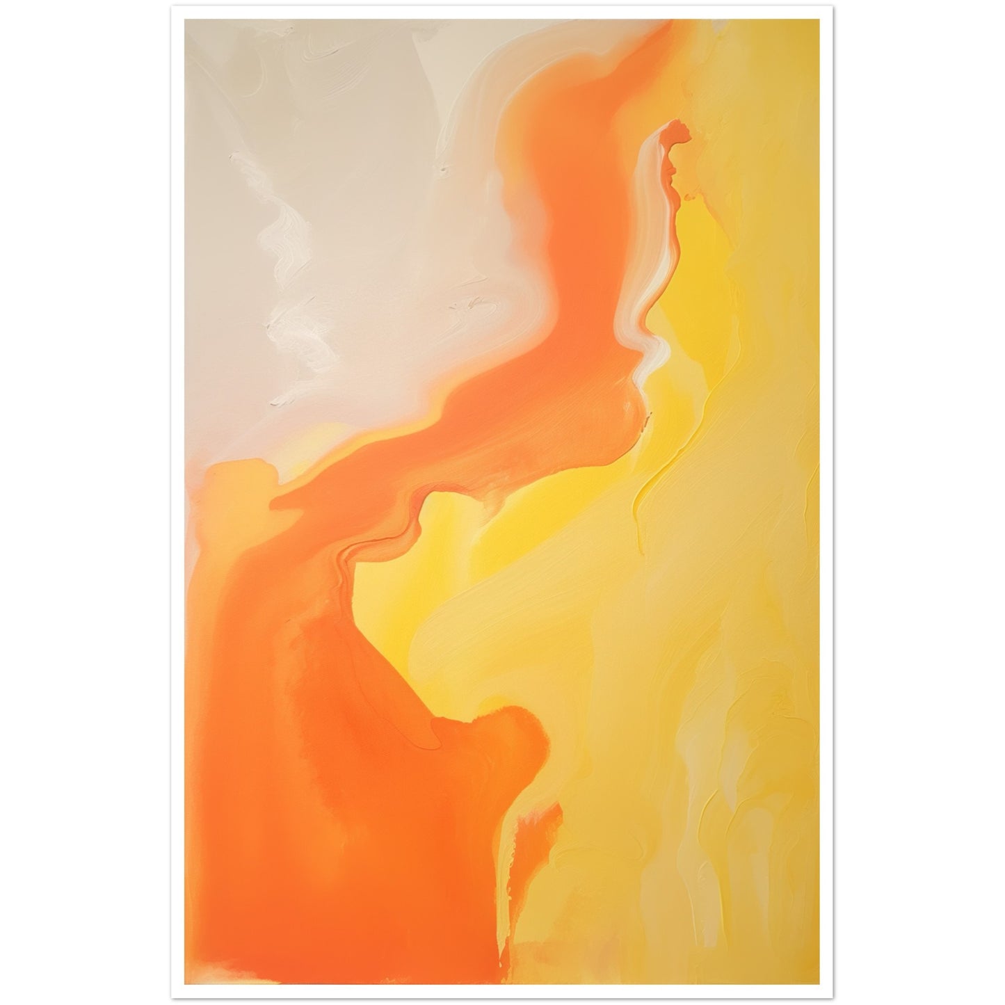 Radiant Fusion - Melted Waves of Orange and Yellow