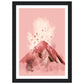 Blushing Pink Volcano Eruption Minimalist Wall Art Print