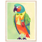 Feathered Parrot Vibrant Wall Art Print