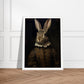 Vintage Tudor Rabbit Portraiture Wall Art Print