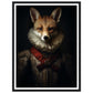 Vintage Tudor Neck Ruff Fox Portraiture Wall Art Print