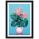 Load image into Gallery viewer, Quirky Monstera Plant Art Print