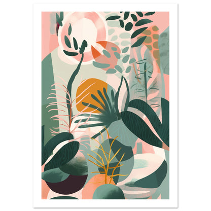 Plant Party Pretty Pastels Wall Art Print