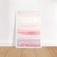 Minimalist Light Pink Blush Abstract Wall Art Print