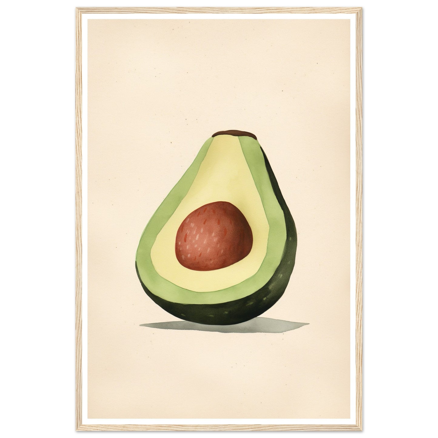 Tasty Sliced Avocado Kitchen Wall Art Print