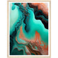 Organic Depths Abstract Painting Wall Art Print