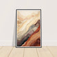 Earthly Abstract Mountain Range Wall Art Print