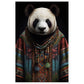 Boho Panda in Dashiki Wall Art Print