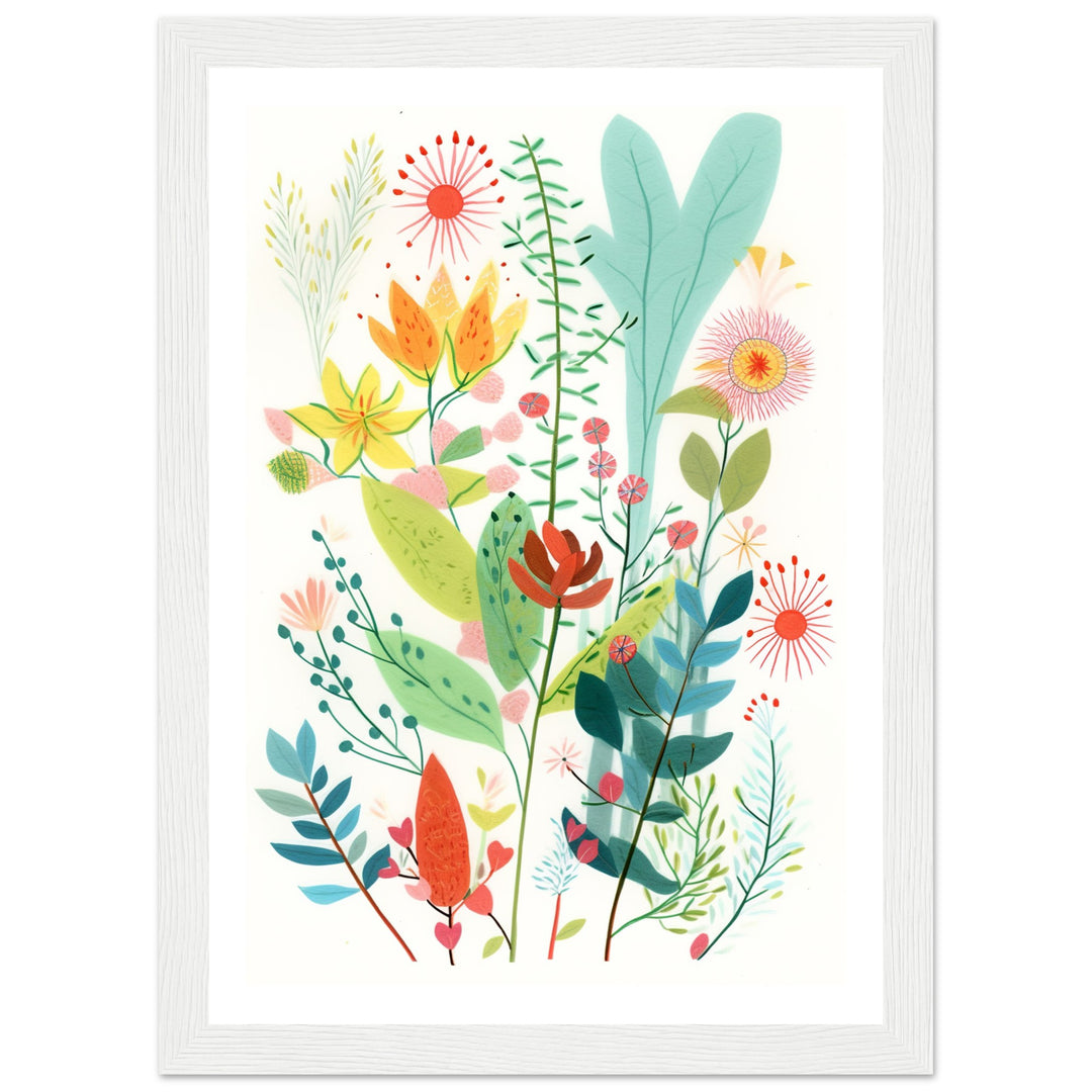 Charming Floral Oasis Wall Art Print