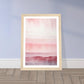 Minimalist Light Pink Abstract Wall Art Print