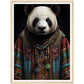 Boho Panda in Dashiki Wall Art Print