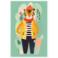 Trendy Tiger Roar Wall Art Print