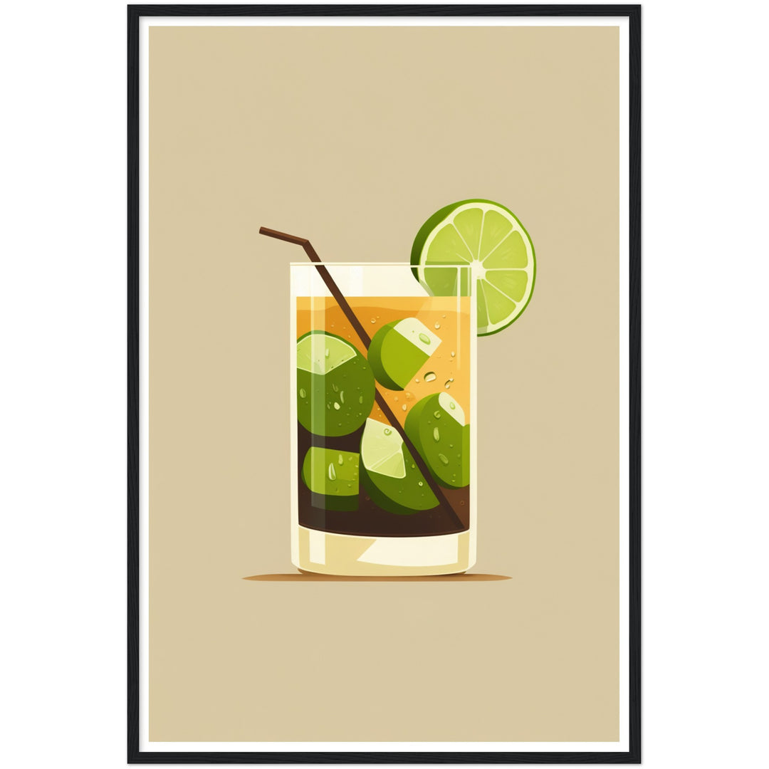 Cool Caipirinha Cocktail Drink Wall Art Print