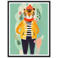 Trendy Tiger Roar Wall Art Print