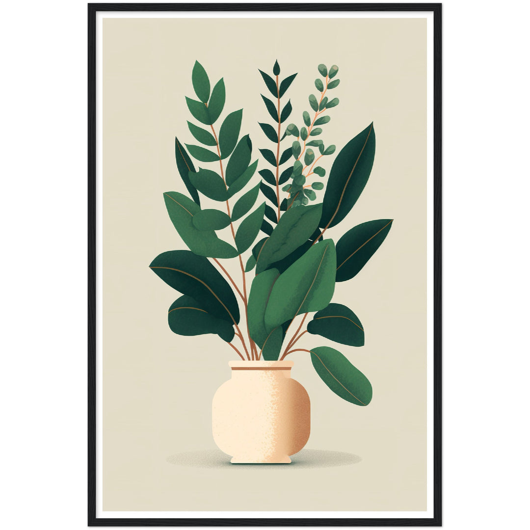 ZZ Plant Vase Wall Art Print