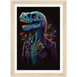 Load image into Gallery viewer, Dino Muerto Illustration Wall Art Print