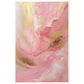 Melting Waves of Pink and Gold Abstract Painting Wall Art Print