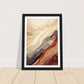 Earthly Abstract Mountain Range Wall Art Print