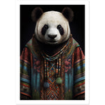 Load image into Gallery viewer, Panda in Dashiki Wall Art Print
