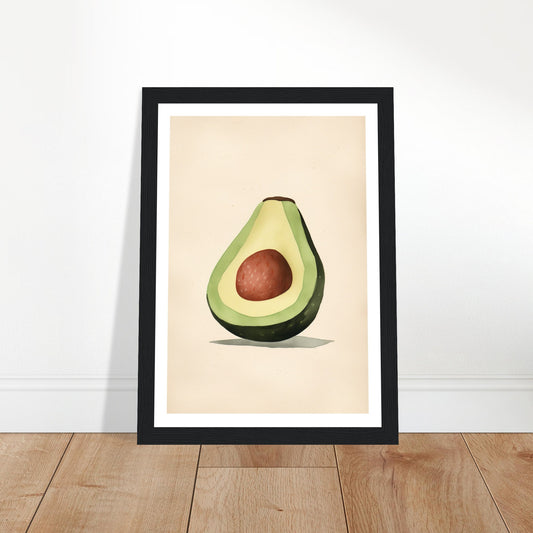 Tasty Sliced Avocado Kitchen Wall Art Print