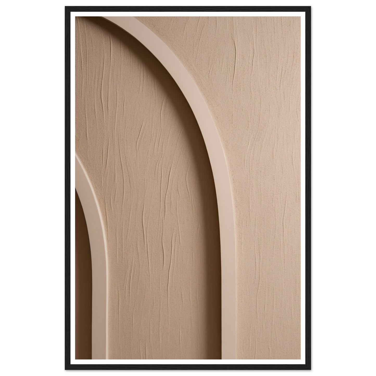 Neutral Sculpted Arch Patterns Wall Art Print