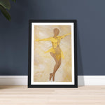 Load image into Gallery viewer, Rhythmic Whirling Ballet in Yellow and Brown