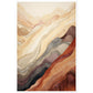 Earthly Abstract Mountain Range Wall Art Print