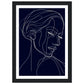 Graceful Contours - Minimalist Woman Portrait Wall Art Print