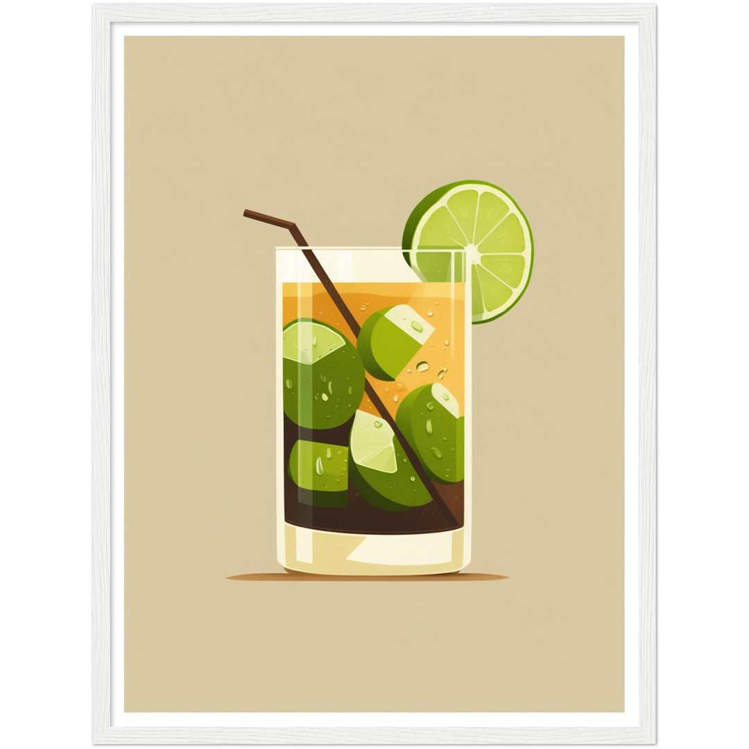 Cool Caipirinha Cocktail Drink Wall Art Print