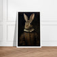 Vintage Tudor Rabbit Portraiture Wall Art Print