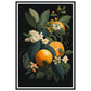 Tropical Orange Botanical Vignette Wall Art Print