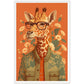 Giraffe Chic Illustration Wall Art Print