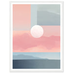 Load image into Gallery viewer, Lagoon Dreams - Pastel Tones in Abstract Blocks Wall Art Print
