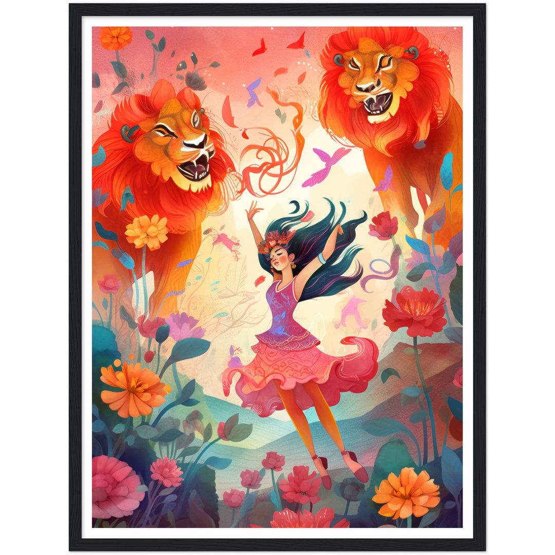 Wildflower Dance - Lion Edition Wall Art Print