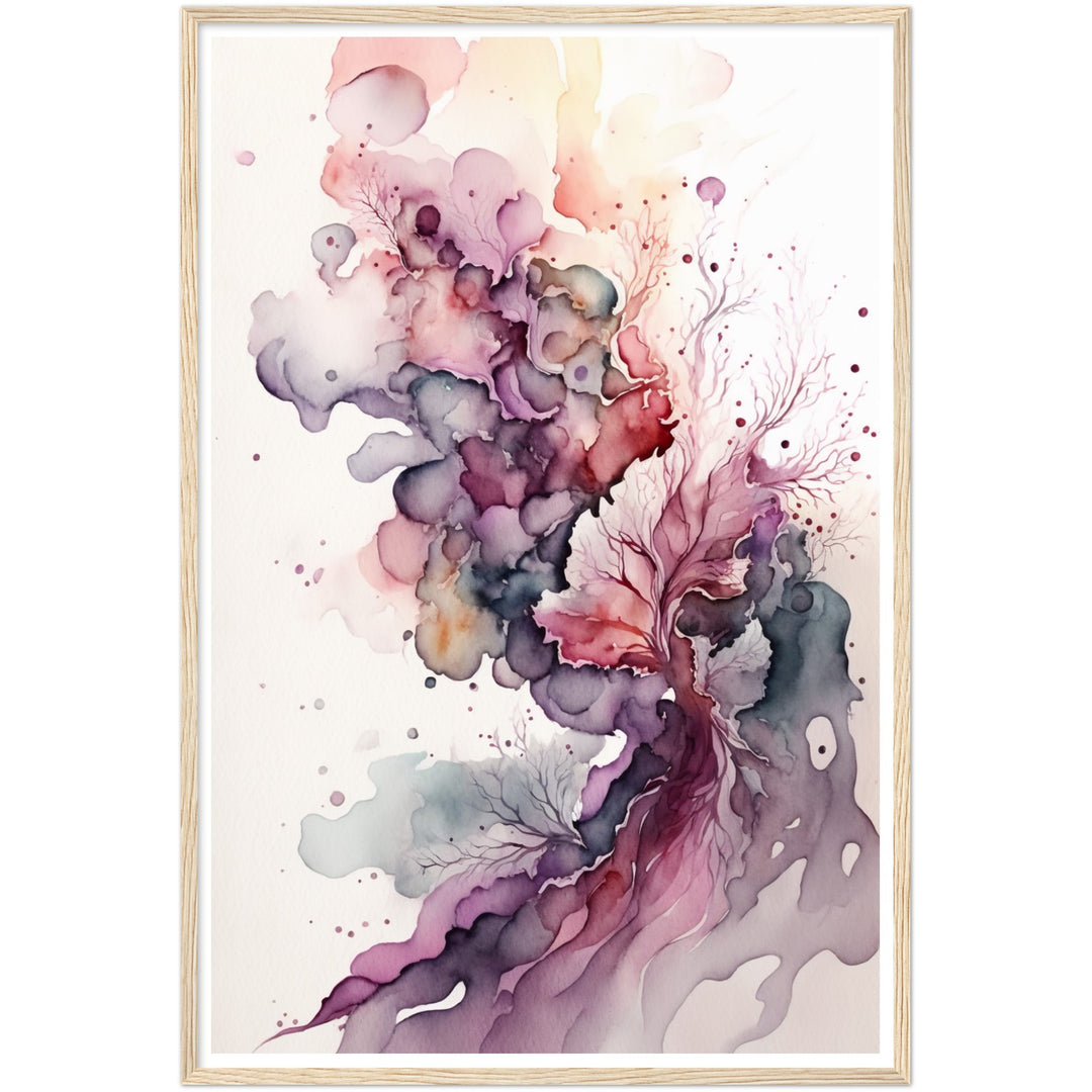 Nature's Dreamy Watercolor Abstraction Wall Art Print
