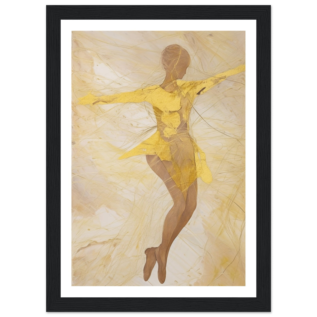 Rhythmic Whirling Ballet in Yellow and Brown
