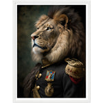 Load image into Gallery viewer, Regal Warrior: Lion in Uniform
