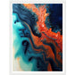 Oceanic Fusion Abstract Painting Wall Art Print