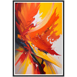 Load image into Gallery viewer, Nature&#39;s Fury Red &amp; Yellow Abstract Painting Wall Art Print