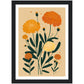 Marigold Minimalist Flower Bloom Wall Art Print