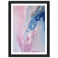 Whispering Pink and Blue Fluid Painting Wall Art Print