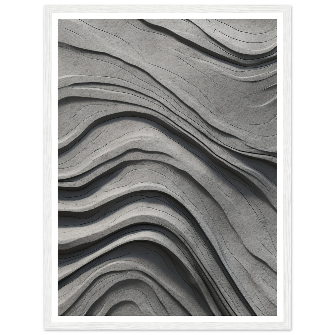 Abstract Concrete Current Textures Wall Art Print