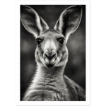 Load image into Gallery viewer, Kangaroo Close-Up Photograph Wall Art Print