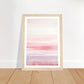 Minimalist Light Pink Blush Abstract Wall Art Print