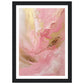 Melting Waves of Pink and Gold Abstract Painting Wall Art Print